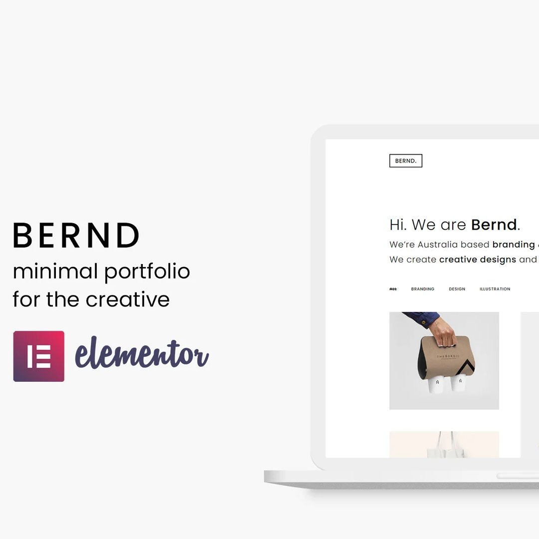 Bernd - Minimal WordPress Portfolio Theme