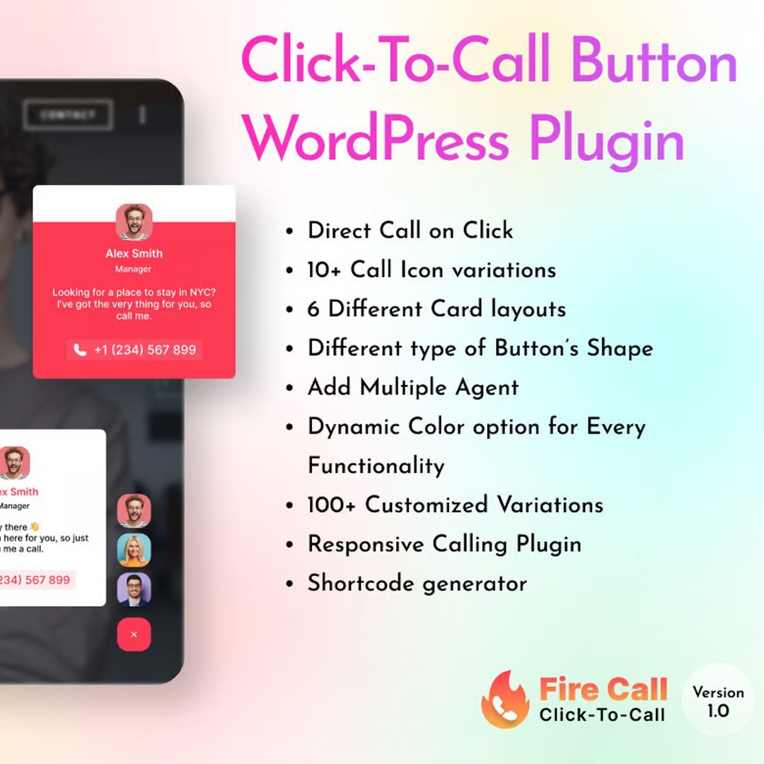 Fire Call - WordPress Click-To-Call Button Plugin