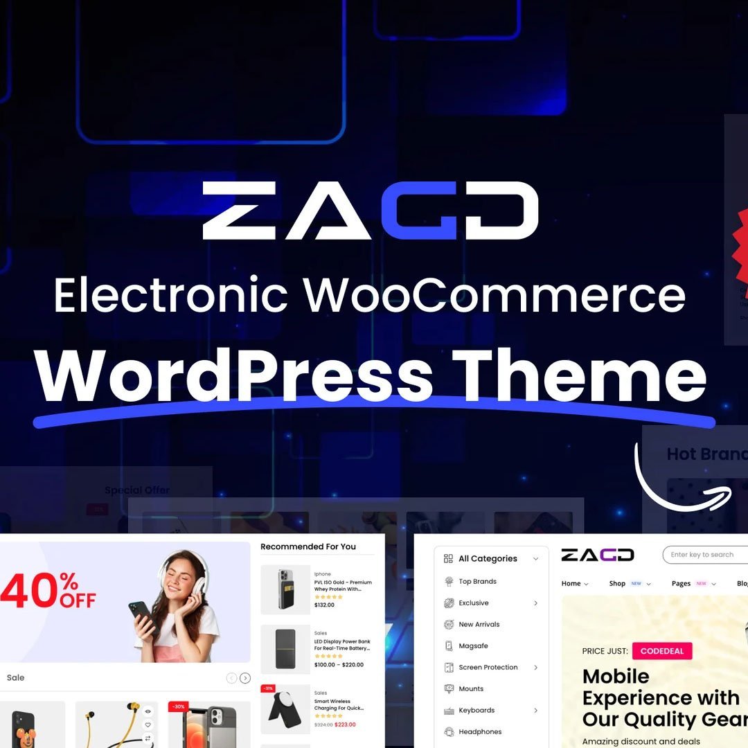 Zagg - Electronics WooCommerce WordPress Theme