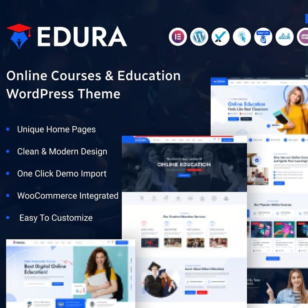 Edura – Online Courses & Education WordPress Theme